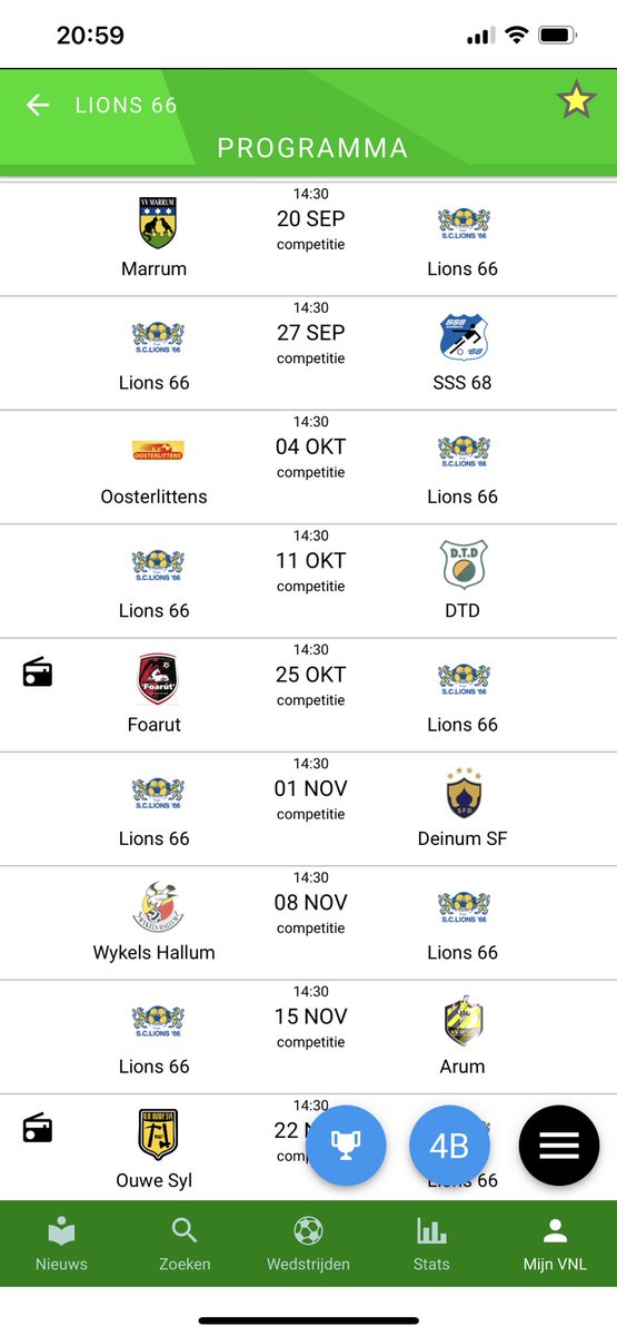058DB's tweet photo. @hsclions66 start competitie 20-9-25 Marrum - Lions’66 daarna https://t.co/6Sazr1Slg6