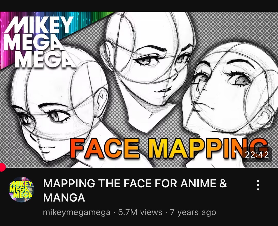 Not an anime but when I was younger I watched this video, and ever since the 3/4 face angle has been stuck to me like a parasite