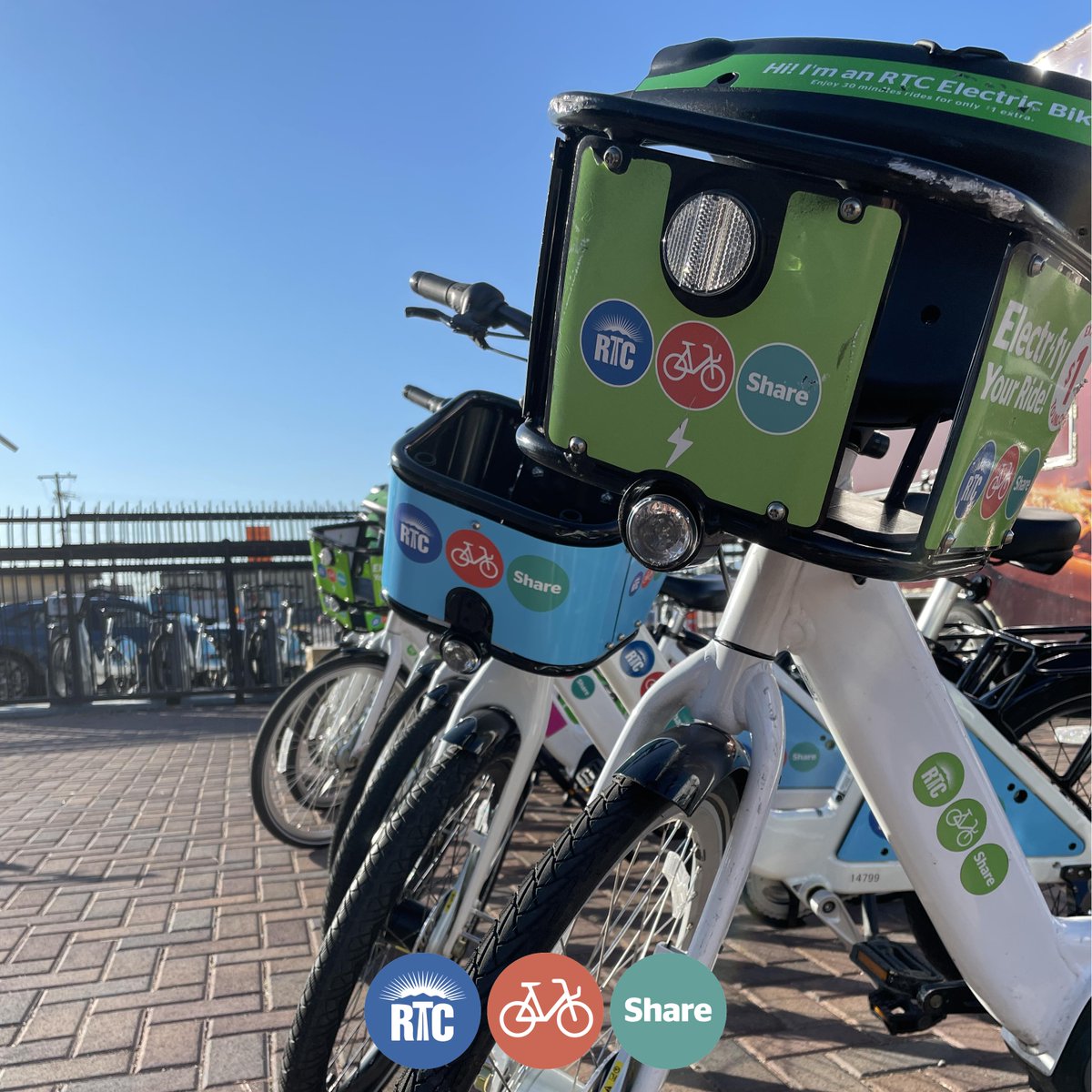 RTCSNV's tweet photo. 🚴‍♀️ New to RTC Bike Share? Here’s how to start:
📲 Download the RTC Bike Share app
🛴 Create your account &amp; choose a pass
📍 Use the live map to find a station
✅ Unlock, ride, return!
Classic &amp; e-bikes, 24/7.

#RTCBikeShare #HowToRide #ExploreVegas #GreenCommute https://t.co/nBeacCp2NG