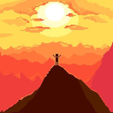 山の日
#pixelart  #ドット絵