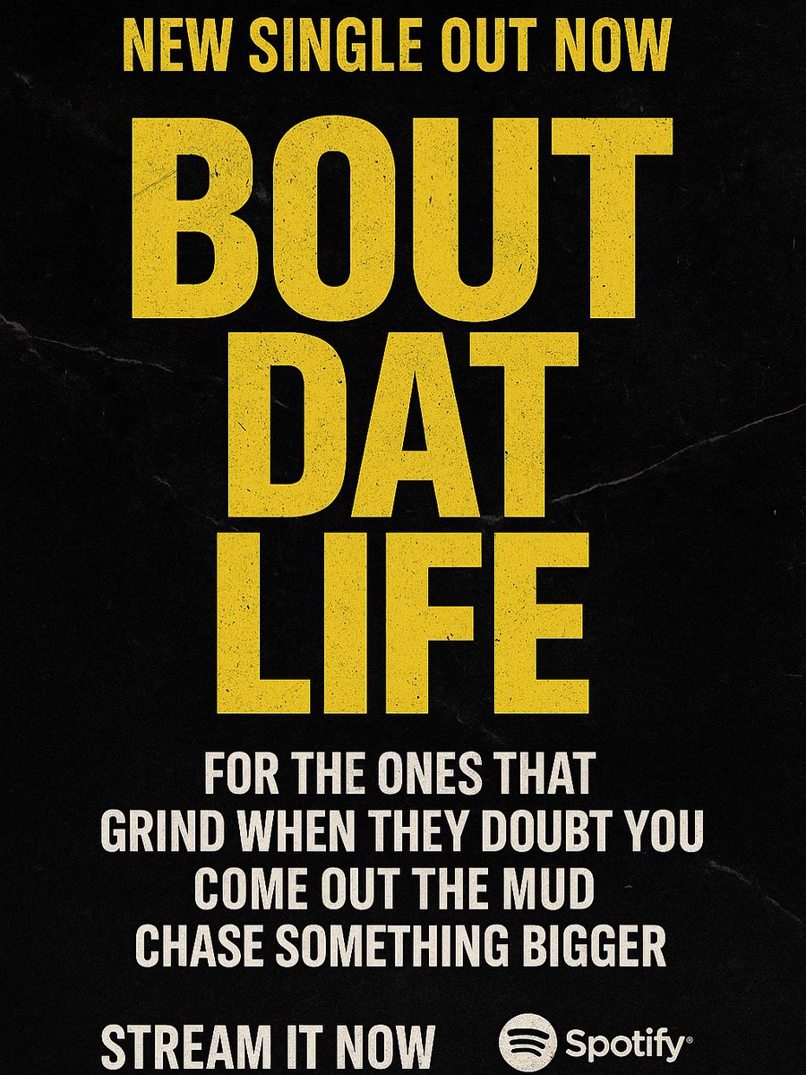 JDUBAKAGOAT's tweet image. My new single #BoutDatLife is streaming everywhere you listen and download #music … 🌎🔊