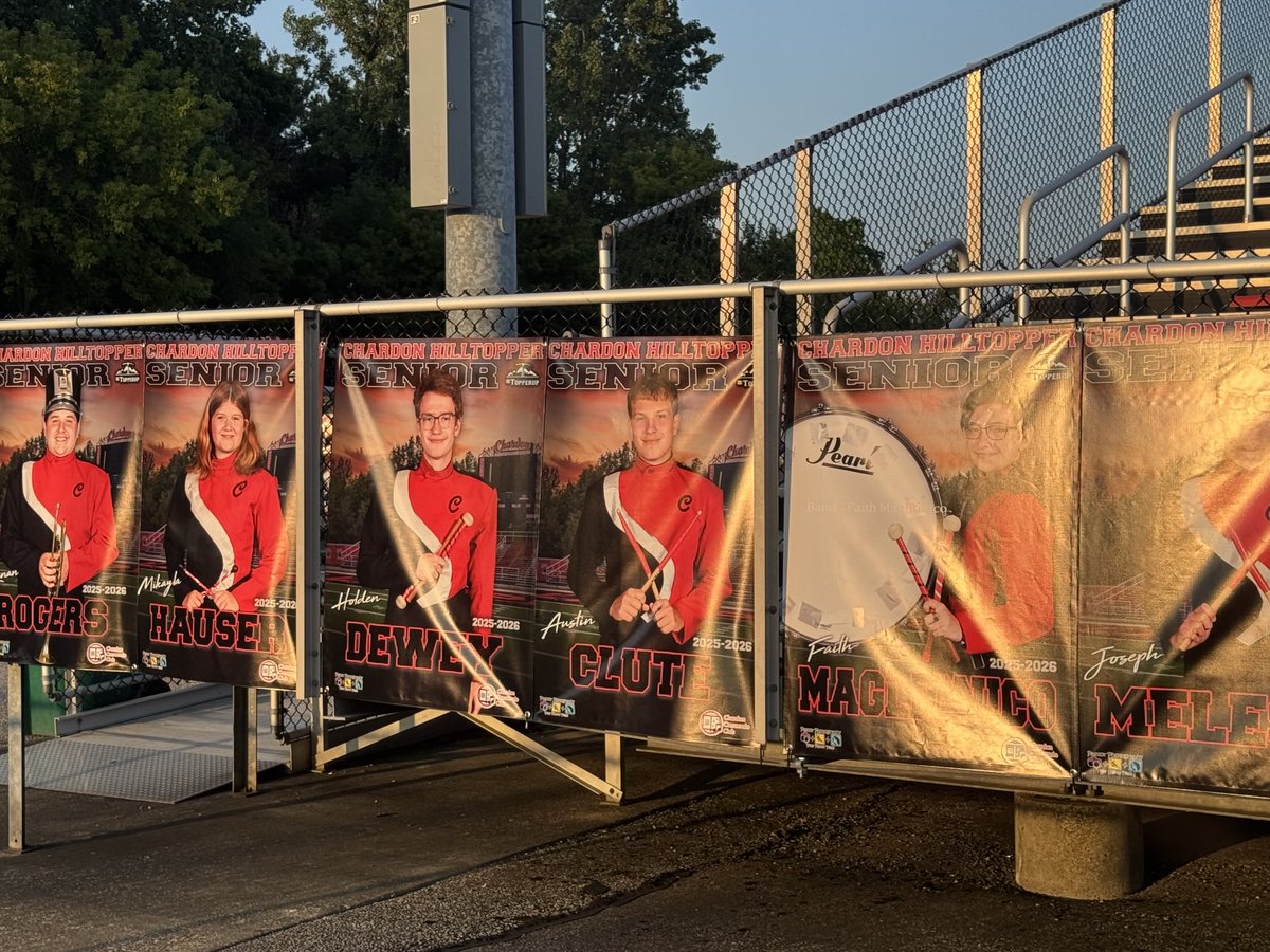 toppernation's tweet photo. Thank you Chardon Athletic Boosters and many volunteers for hanging our student athletes senior banners! https://t.co/ki3oqUCAAn