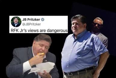Pritzker attacked RFK Jr because he’s afraid of not having enough unhealthy food to stuff in his pie hole.