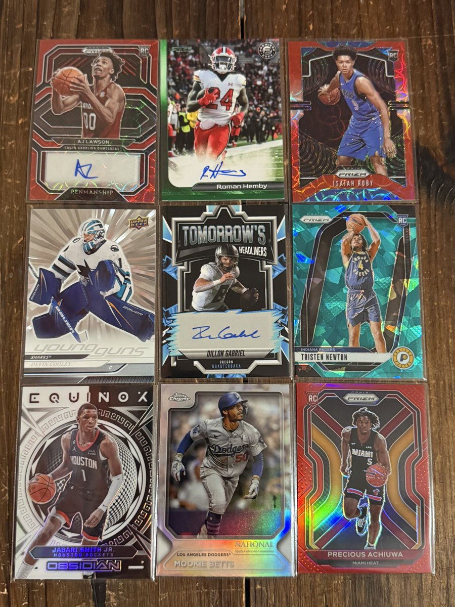 RRSC_14's tweet photo. #RRSCStacks26 x #XNat25
——
$4.50 BMWT
$1.00 PWE
$50+ Ships Free!!
———
10% of all proceeds go to charity! See pinned.
——
$5.00 Each
Lawson, Roby /88
Hemby /5
Gabriel /15
Newton /225
Smith /99
Precious /299 https://t.co/frOntzUPsg