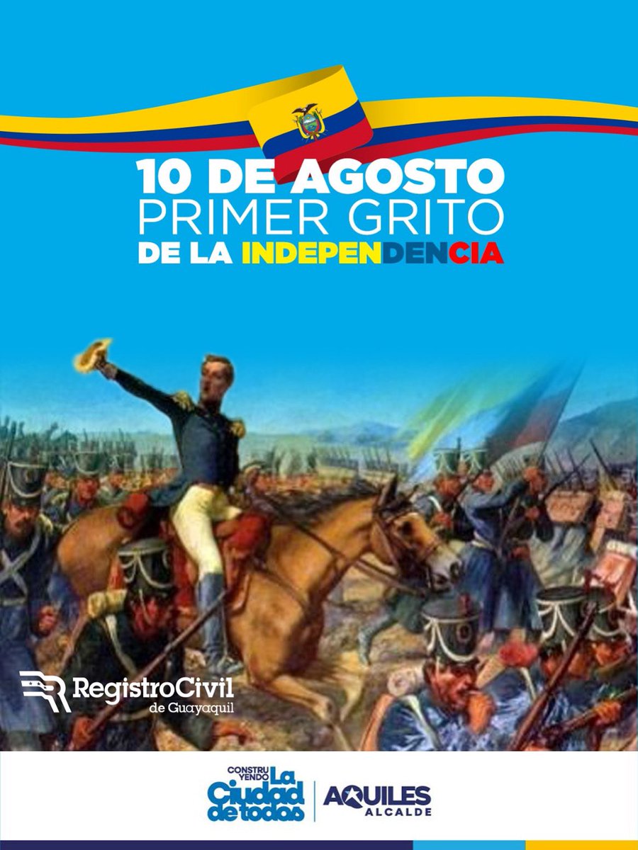 Hoy el Ecuador conmemora la gesta libertaria del Primer Grito de Independencia. Recordamos con orgullo y gratitud este importante día.