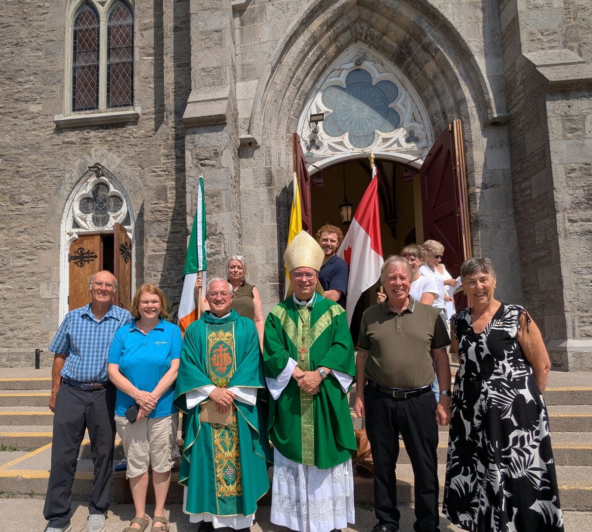 We concluded the <a href="/nineships1825/">Nine Ships 1825</a>  Peter Robinson Bicentennial with a Mass at our Cathedral this morning. A quick photo on the steps afterwards with Fr Tom Lynch and members of the Nine Ships Committee. It was a wonderful 10 days of celebration!