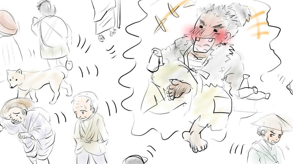 昨日描いた絵です( ゜Д゜)
恋の魔法とおまじない735-3ペン入れ
福娘童話集昔話彦一「切れない紙」 ラフ
ファンアートプリンプリン物語色塗り途中
#恋の魔法とおまじない #昔話