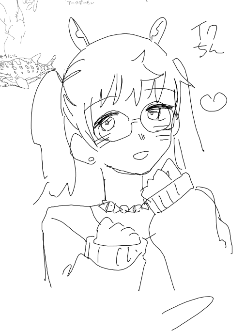 知り合いにデザインしてもらったイクちんかいた 