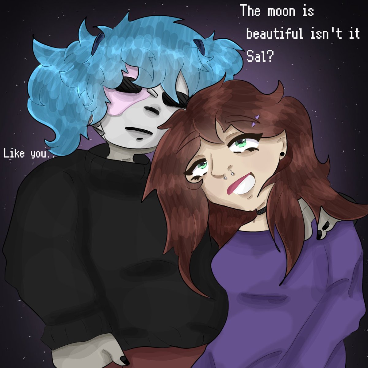 salslostface's tweet photo. I love Sally Face chat..
#sallyface #sallyfacegame #portablemoose @PortableMoose https://t.co/RU73Rgk5qc