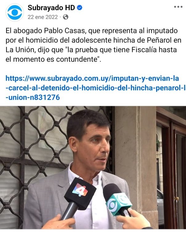 Alguien me explica cómo SIEMPRE a los hinchas de Nacional los defiende Pablo Casas, que debe ser de los más caros y ha trabajado con Balbi? No quiero pensar mal, pero repasen, es siempre el mismo abogado, en cada uno de los hechos de los últimos años.