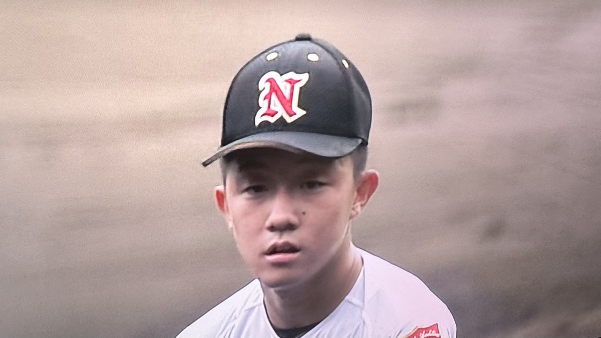 日大山形高校野球公式戦用帽子 日大山形のピッチャーの帽子の被り方！高校野球は映像借りれないから