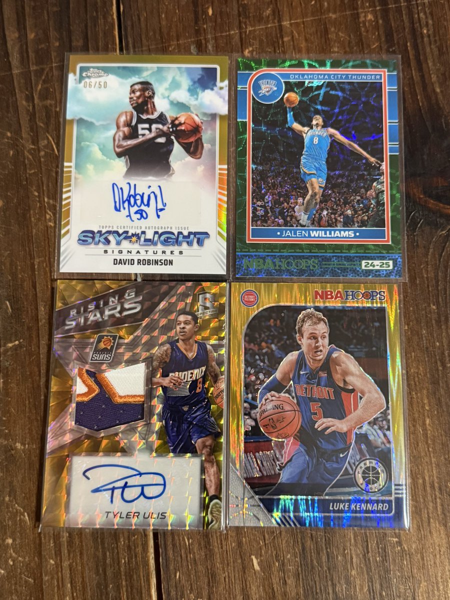 RRSC_14's tweet photo. #RRSCStacks26 x #XNat25
——
$4.50 BMWT
$1.00 PWE
$50+ Ships Free!!
———
10% of all proceeds go to charity! See pinned.
——
Robinson /50 - $40
Williams /8 - $40
Ulis /10 - $25
Kennard /10 - $10 https://t.co/RDoTarMDUo