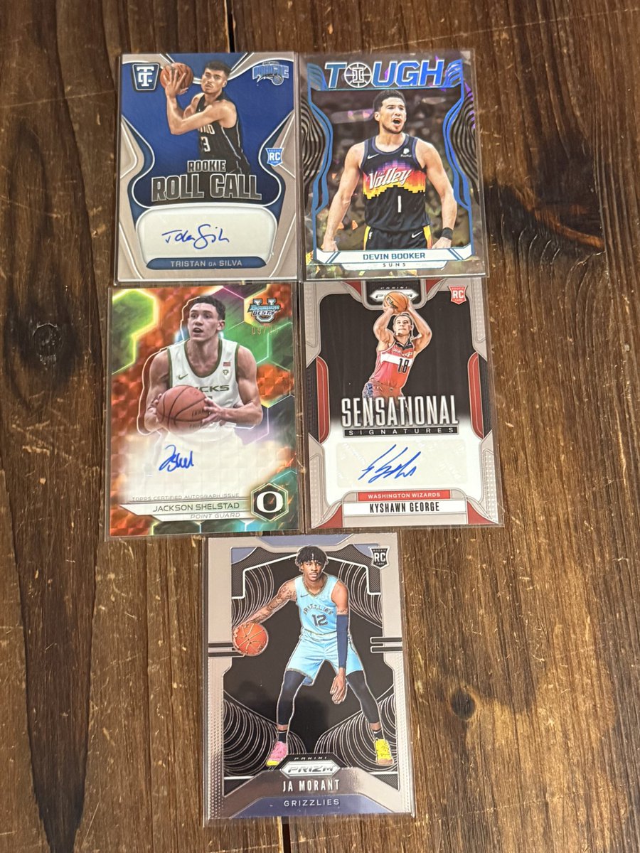 RRSC_14's tweet photo. #RRSCStacks26 x #XNat25
——
$4.50 BMWT
$1.00 PWE
$50+ Ships Free!!
———
10% of all proceeds go to charity! See pinned.
——
Silva /35 - $10
Booker - $7
Shelstad /25 - $10
George - $7
Morant - $10 https://t.co/SdFMZrlWoY