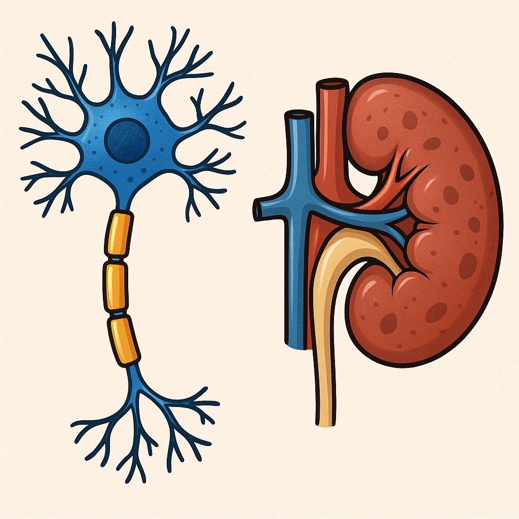 While it's uncommon to encounter a patient presenting with both peripheral neuropathy and nephrotic syndrome (&gt;3 grams of proteinuria daily), these conditions can sometimes occur together. The most frequent causes are:

- Diabetes
- Amyloidosis
- Contactin-1 autoimmune nodopathy