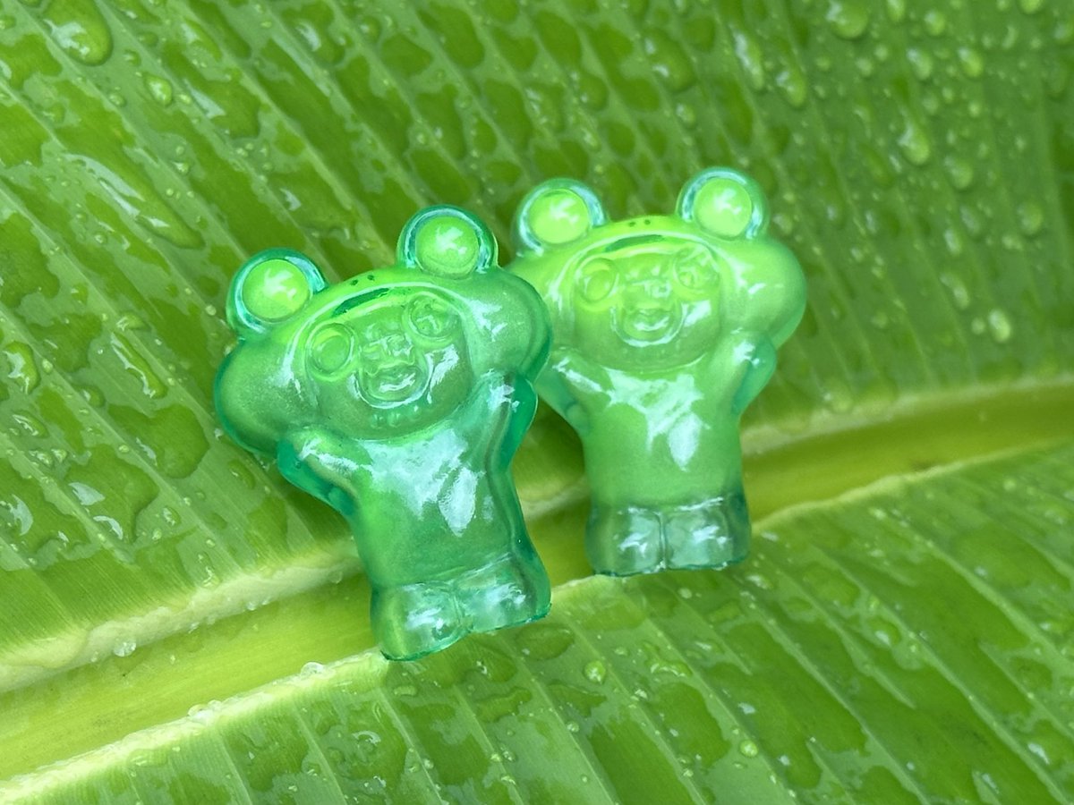 雨のみどり！#kurorias #ハンドメイドアートフェスタ #ちいさなおもちゃ屋さん #ソフビ