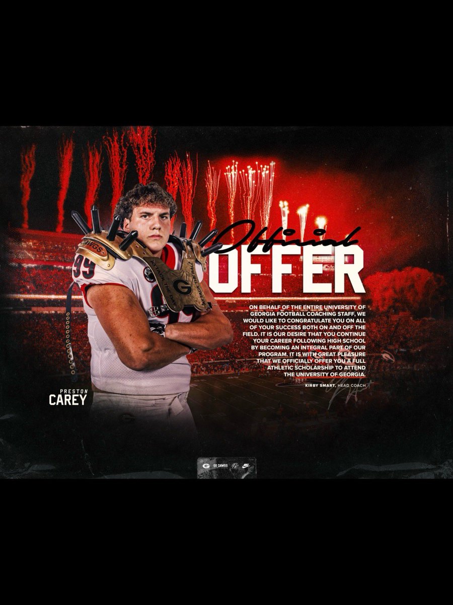 PrestonJCareyPJ's tweet photo. Athens soon! #GoDawgs ! 🙏 #KeepWorking #GrindNeverStops 
@KirbySmartUGA @TravionScott @CoachSchuUGA @GeorgiaFootball https://t.co/NrVNzHydqU
