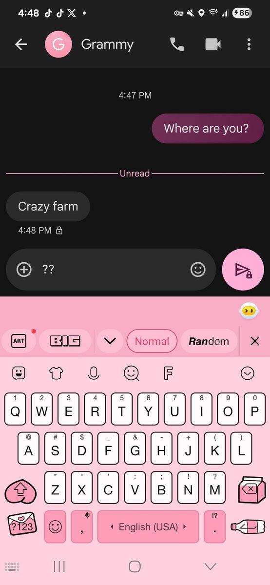 ArouraAdko's tweet photo. @rose_matt you should to another texts from grandma because I got this reply from my grandma today😭💀 https://t.co/o2tMjAjekt