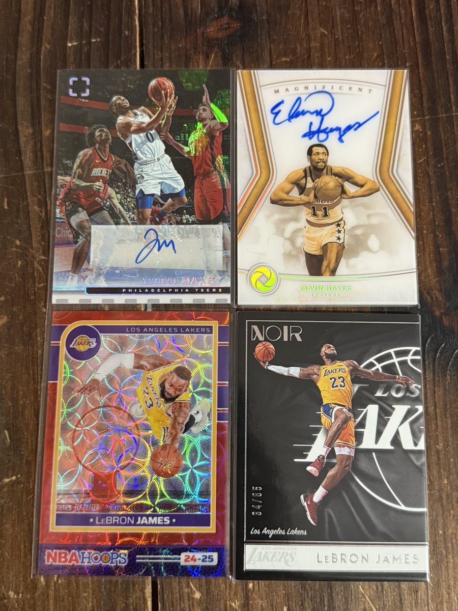 RRSC_14's tweet photo. #RRSCStacks26 x #XNat25
——
$4.50 BMWT
$1.00 PWE
$50+ Ships Free!!
———
10% of all proceeds go to charity! See pinned.
——
Maxey - $70
Hayes /79 - $30
James
Hoops /49 - $20
Noir /85 - $100 https://t.co/cpTrYStify