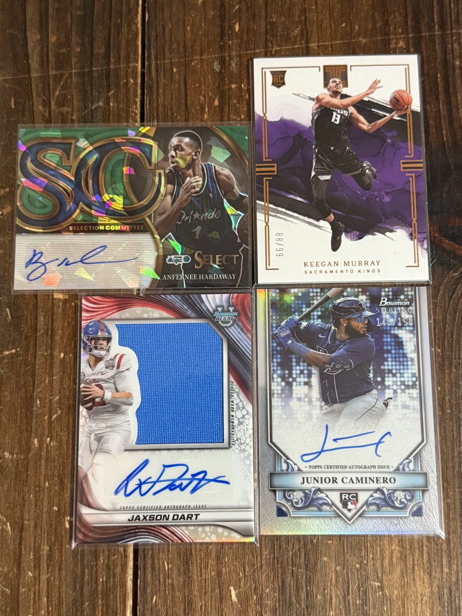 RRSC_14's tweet photo. #RRSCStacks26 x #XNat25
——
$4.50 BMWT
$1.00 PWE
$50+ Ships Free!!
———
10% of all proceeds go to charity! See pinned.
——
Penny - $55
Keegan /99 - $7
Dart - $85
Caminero /150 - $80 https://t.co/0zuCjhXiqk