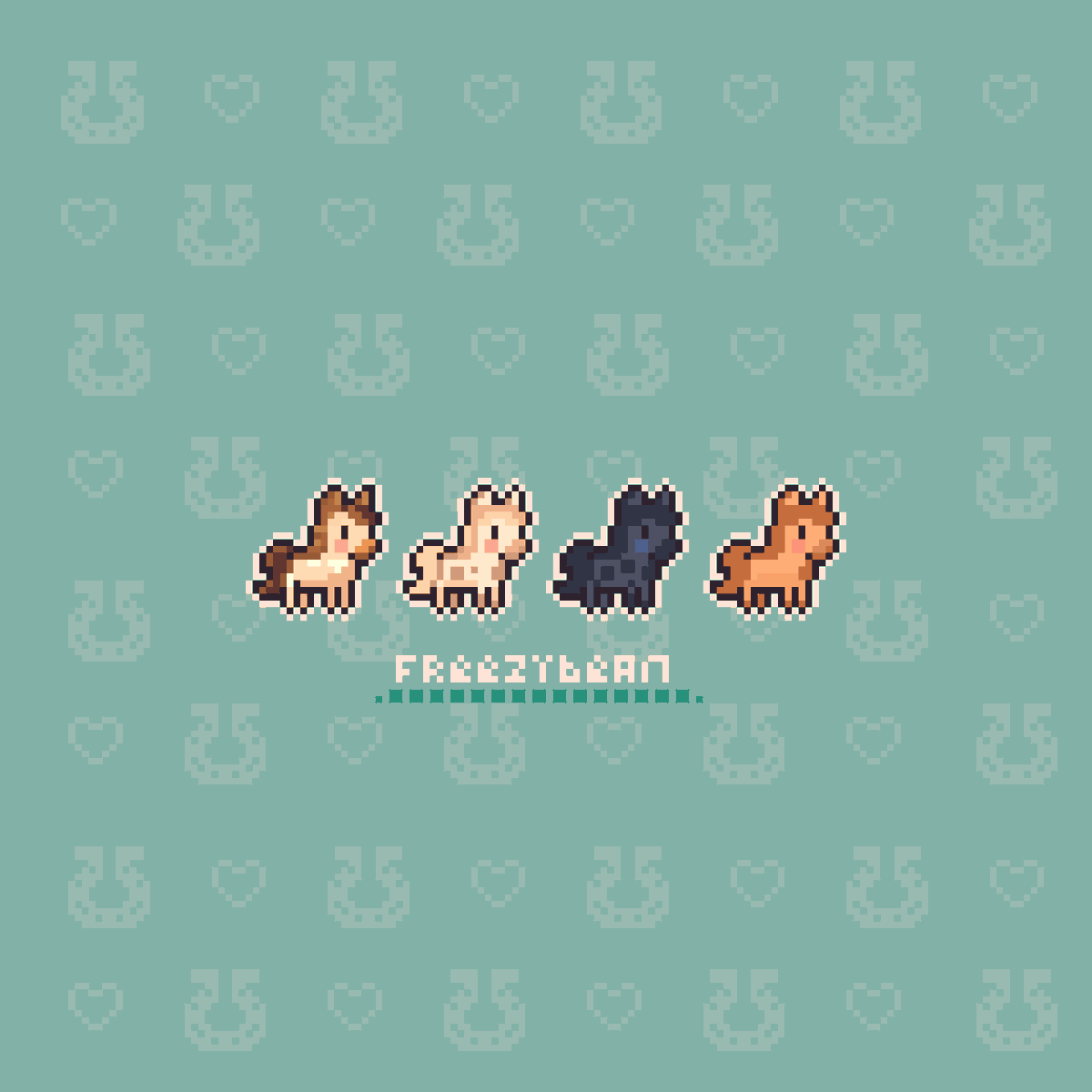 🐎#pony #pixelart #pixelartist #ドット絵 #aseprite