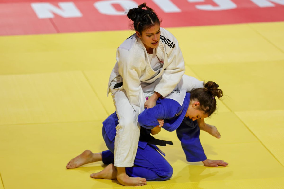 judomaria's tweet photo. ¡Felicitaciones, equipo! Estoy orgullosa de nuestros judokas, Driulys Rivas, Luciana Julca y Mateo Cóndor, quienes demostraron hoy su coraje en el tatami de los II Juegos Panamericanos Junior Asunción 2025. https://t.co/13EZhcuU4m