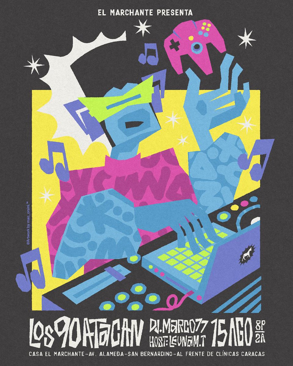 CARACAS tendrá trancaito de <a href="/Los90sAtacan/">CuandoLos90sAtacan</a> el fin de semana en <a href="/elmarchante_/">El Marchante</a> en Caracas.