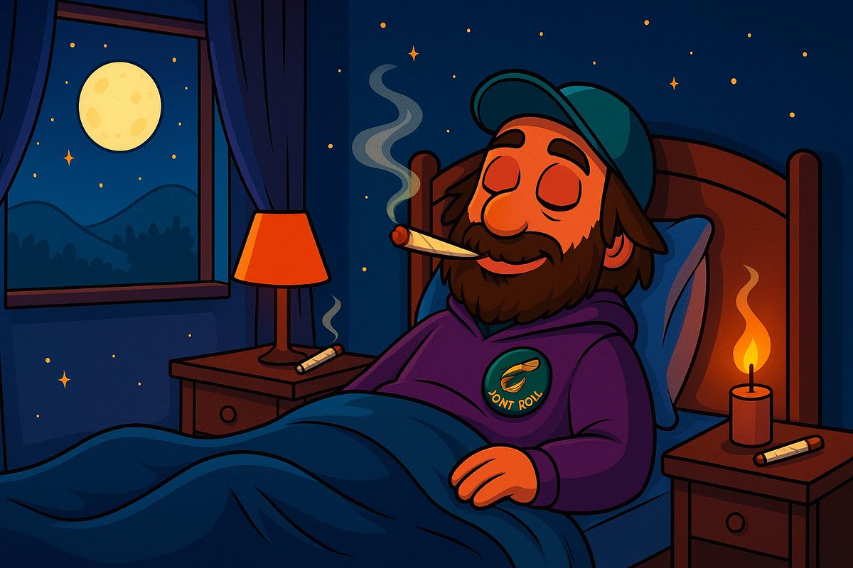 Stars above, smoke around, and nothing but calm in the air. ✨

Rest up, $JROLL fam, Tomorrow we spark new vibes. 🌿

#GoodNight #WakeAndBakeTomorrow