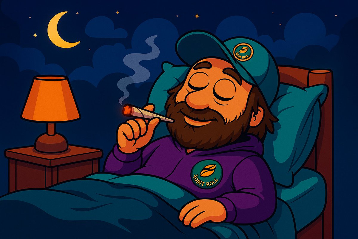 Night checklist:

✔ Final puff
✔ Munchies secured
✔ JROLL wallet stacked
✔ Dreams set to “good vibes only” mode

Sleep tight, fam. 🌙💚

#JROLL #420Dreams