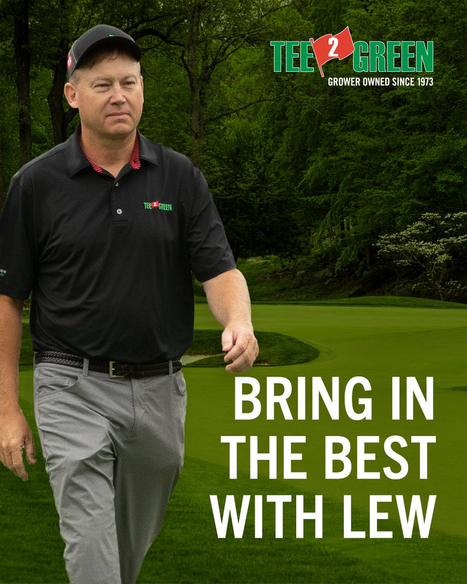 With over 20 years as Tee-2-Green’s world-class agronomist, Lew provides expert solutions to your toughest turf challenges, from renovation planning to seasonal management strategies.

Plan your next course project with Lew!
Learn more: bit.ly/3xrrVjf
#Tee2Green