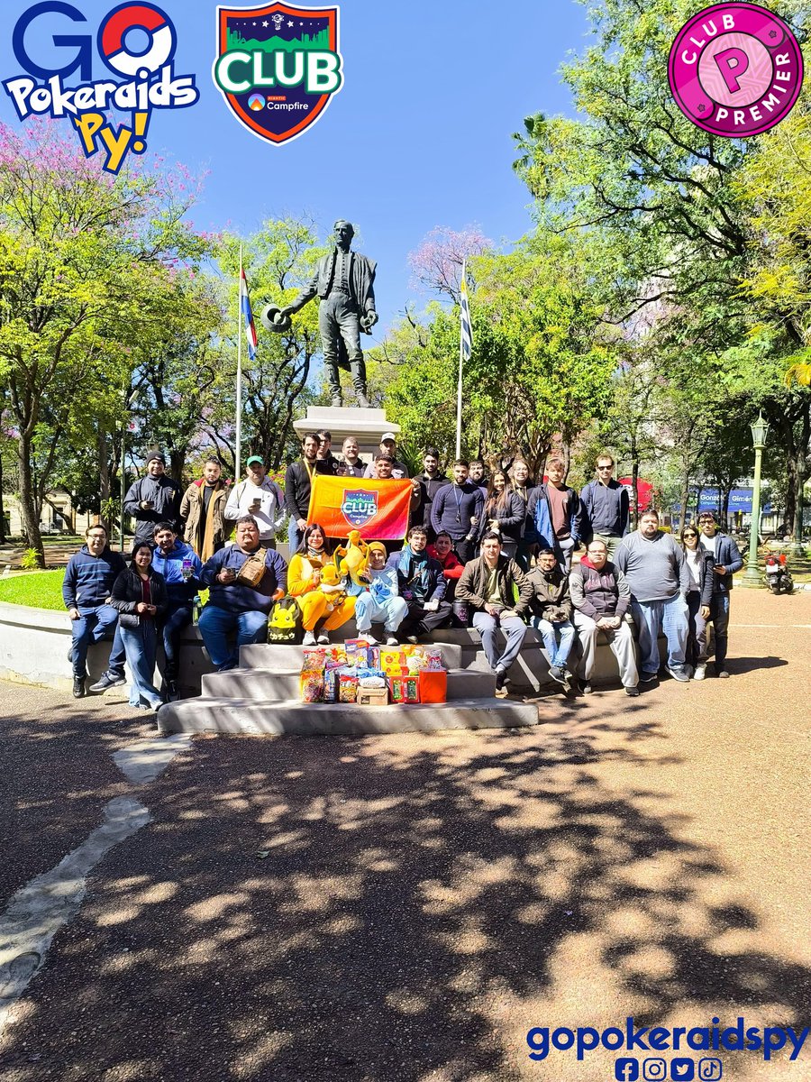 GoPokeraidsPy's tweet photo. Una comunidad tan grande que cabe en dos fotos 🤗🇵🇾
Gracias a toda la comunidad por jugar y compartir los eventos de este fin de semana!
Realizamos una colecta solidaria para celebrar el día del niño con la iglesia San Roque de Asunción! 🍬🍭
#GoPokeraidsPy!
#ClubCampfire https://t.co/T1yRYSBxdx