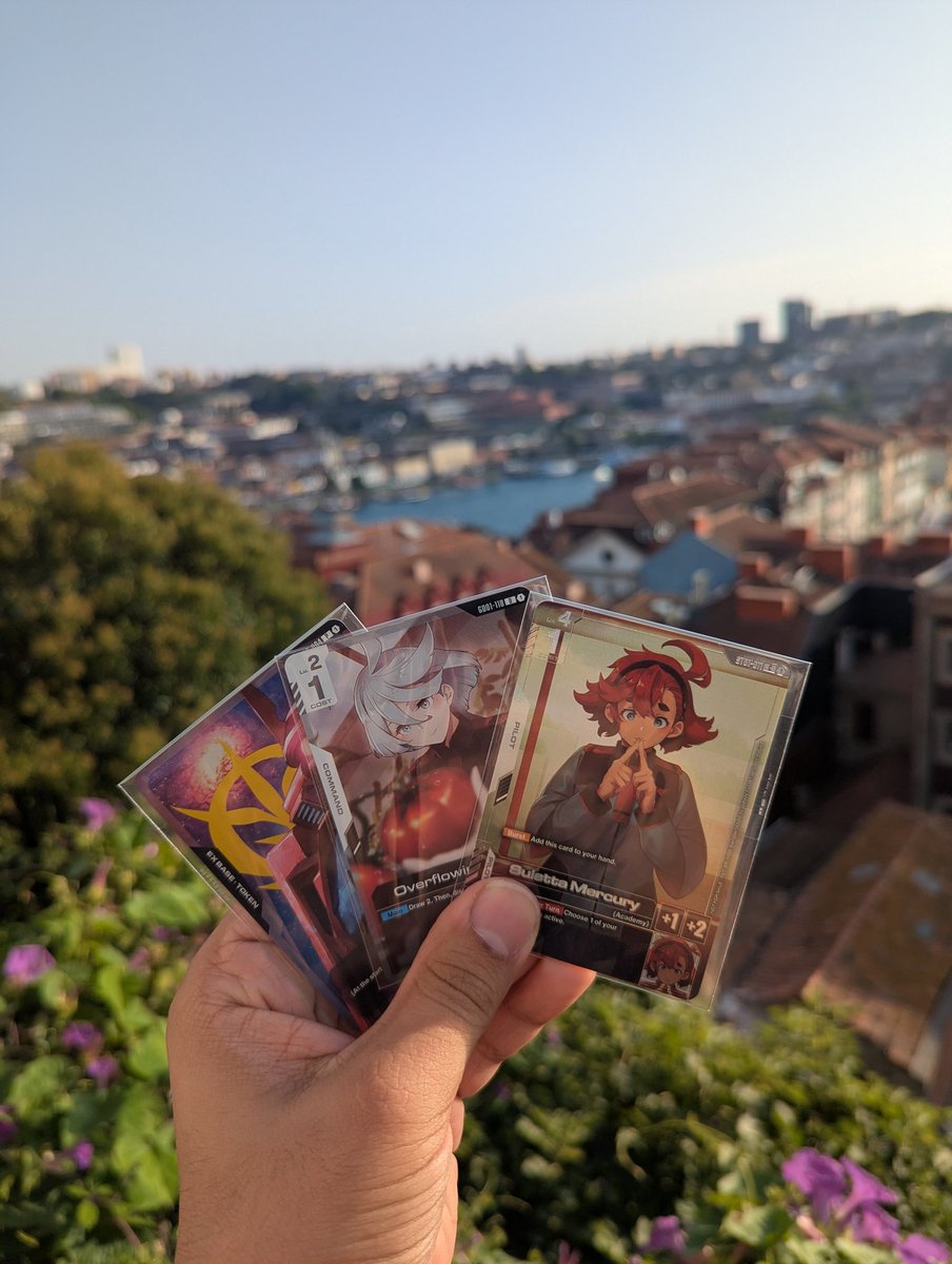 I placed in the top 16 in the Gundam Card Game First Combat tournament in Porto! Got fancy cards for placing!

I had a really good time - saw friends and made new ones 🎉

#GundamCardGame #GCG