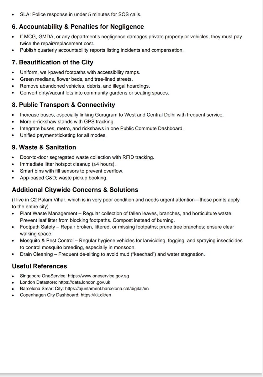 amitwadhiani's tweet photo. @MunCorpGurugram @MoHUA_India @cmohry @NayabSainiBJP @Rao_InderjitS @RaoNarbir @VipulGoelBJP @DC_Gurugram @PradeepIAS_HR @diprogurugram1 I am sharing these suggestions as a concerned resident. This is only a starting point in my opinion—there are still many other issues that need attention. I plan to send this over email as well, as mentioned.
CC @Suhelseth @TheSanjivKapoor @leenadhankhar @gurgaon_live @ANI https://t.co/KpT7QMFKSc