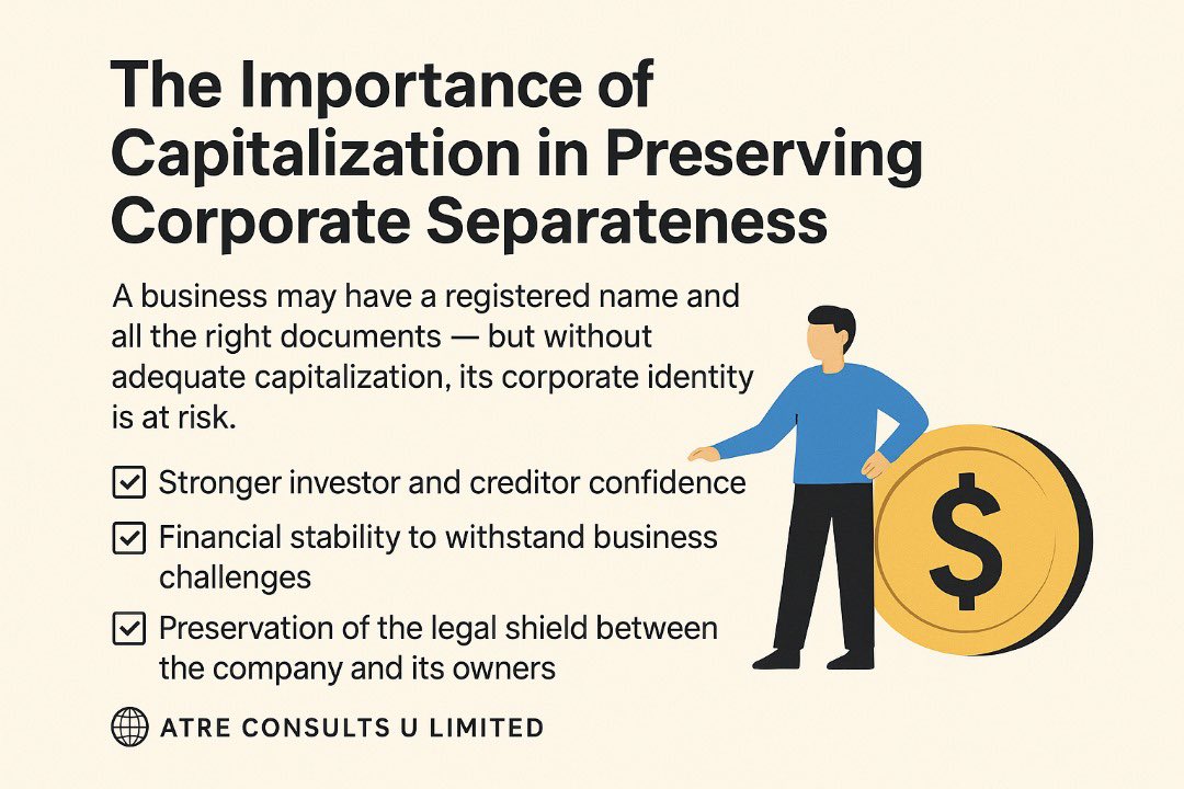 Why Capitalization Matters for Corporate Separateness 🧵

1/ 5

Your business is a separate legal entity — but only if it’s properly capitalized. Underfunding can weaken that legal shield.