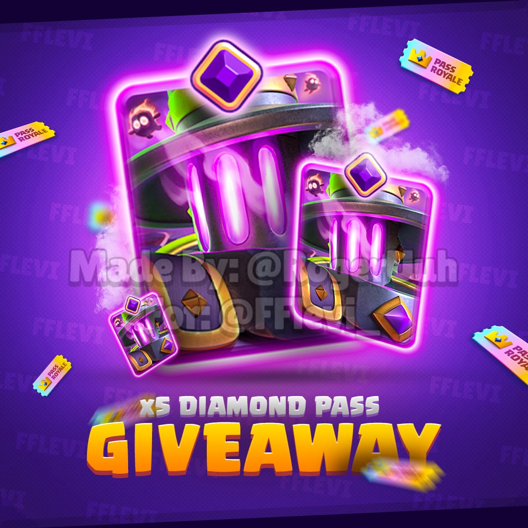 Levi (@fflevi_) on Twitter photo 🎁 ×5 Diamond Pass Giveaway 🎁
To Enter :
- Retweet ♻️
- Follow <a href="/XCoachRoyale/">CoachRoyale</a>
- Follow <a href="/Loogbait/">Coach Loogbait</a>
- Follow <a href="/FFlevi_/">Levi</a>
- Comment Any Emoji 💬
Good Luck , Winners in 72 Hours ⏰️ #ClashRoyale 🎁 ×5 Diamond Pass Giveaway 🎁
To Enter :
- Retweet ♻️
- Follow <a href="/XCoachRoyale/">CoachRoyale</a>
- Follow <a href="/Loogbait/">Coach Loogbait</a>
- Follow <a href="/FFlevi_/">Levi</a>
- Comment Any Emoji 💬
Good Luck , Winners in 72 Hours ⏰️ #ClashRoyale