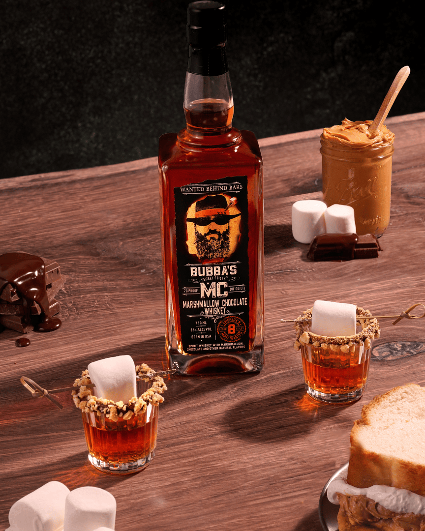 TennesseeCrown_'s tweet image. 🥜 What the fluff?! Let's mix up a Fluffernutter Shot with @bubbaswhiskey Marshmallow Chocolate Whiskey! 🥃 1 part whiskey + 1 part peanut butter whiskey. Mix, chill, &amp;amp; serve as a shot. 

#Wanted #Bubbas #Fluffernutter #CocktailRecipe #MarshmallowChocolate