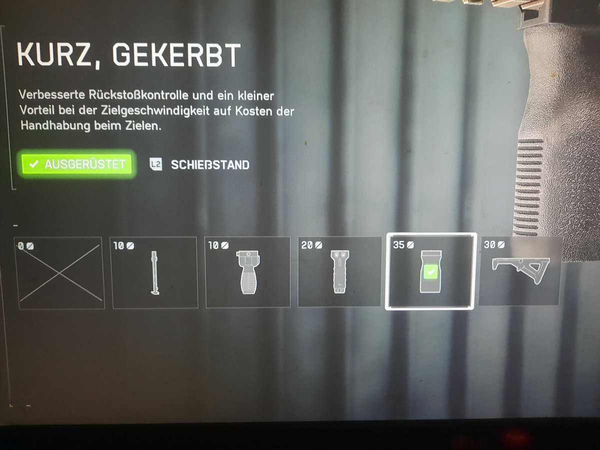 Das ist mein bild zu der L110. Ich finde es rasiert gut. Klar am Anfang habe ich viel defensiv gespielt und viel aufgebockt, aber jetzt ist es ein Laser