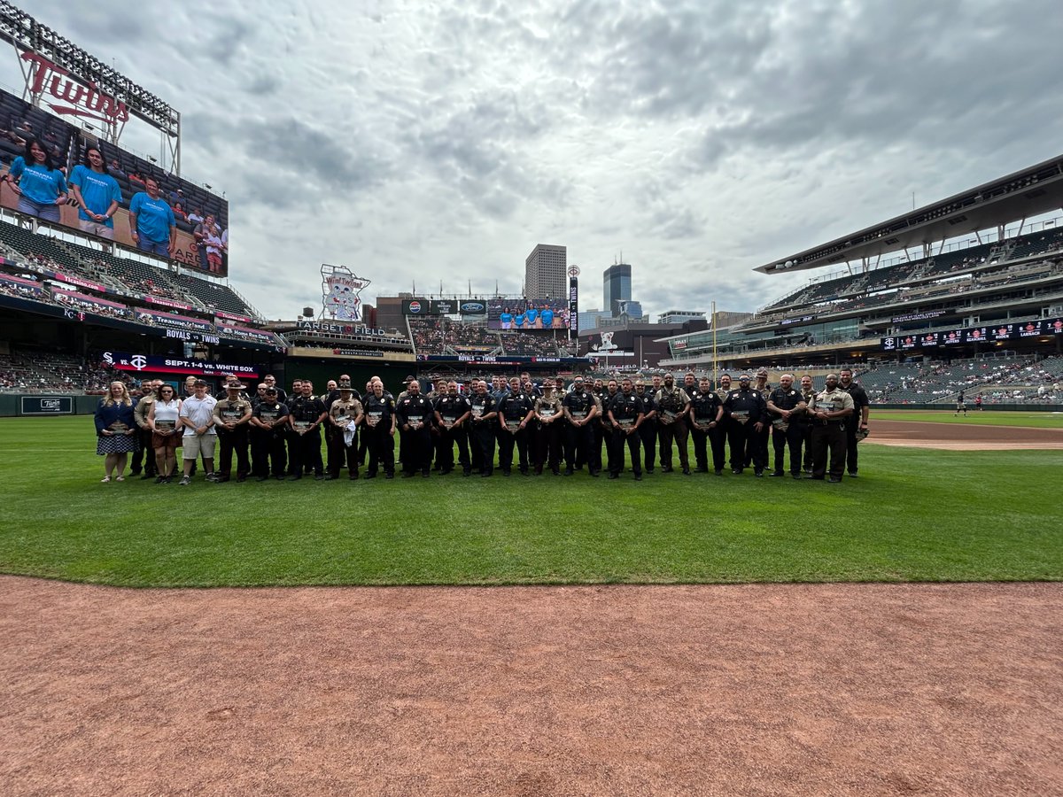 These 66 DWI Enforcer All-Stars made more than 5,000 DWI arrests last year, and were recognized before today’s <a href="/Twins/">Minnesota Twins</a> game for making Minnesota safer. <a href="/MnDPS_MSP/">MN State Patrol</a> Trooper Gustavo Culbeaux led the list with 224 arrests.

Drive sober or get pulled over.