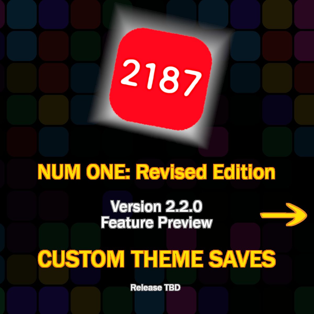 NumOneGame's tweet photo. Num One: Revised Edition version 2.2.0 preview!

Introducing custom theme save slots! https://t.co/ezcFASGAvA