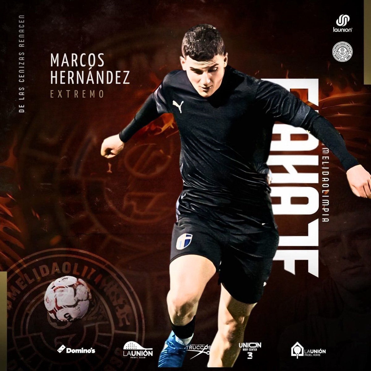 ¡Fichaje! 🔝🔝
Marcos Hernández se une al proyecto elidiano. Jugador vertical, con desborde y gol que se suma a este ilusionante reto. 
¡Estamos deseando verte!