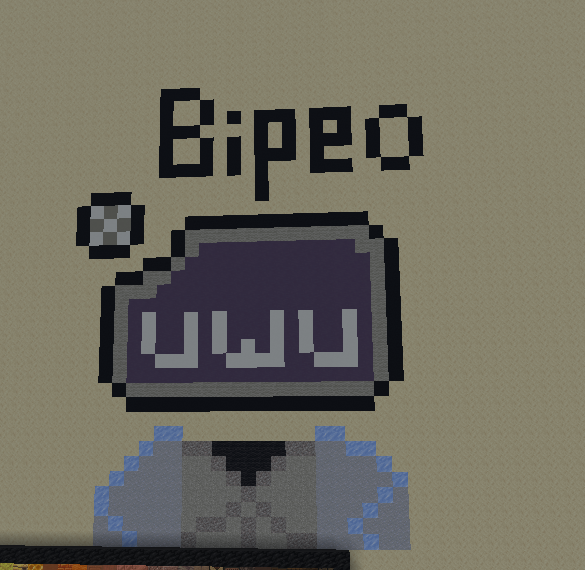 KitTheTiredKat's tweet photo. Bipeo, made in Munchy MC :3 #Bipeo #FanArt #MinecraftPixelArt #BipeoFanArt https://t.co/szxgl3YE3B