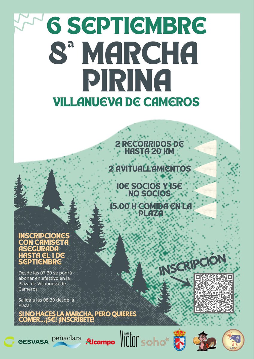 Y el 6 de septiembre nos vamos de marcha con los amigos de Villanueva...