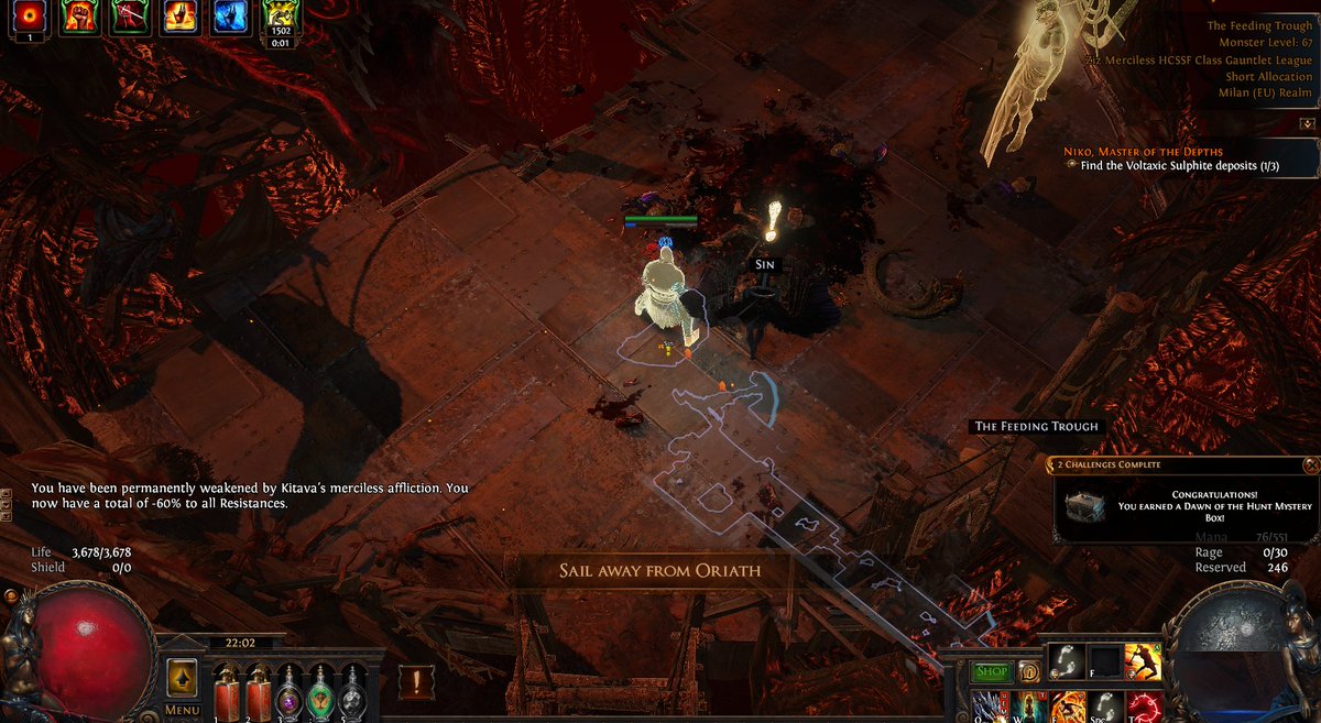 Well that is my first Path of Exile Gauntlet done.