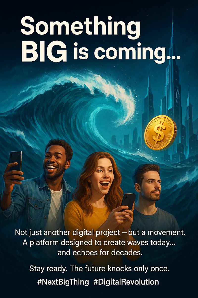 TokenHor's tweet photo. 🚀 A wave is coming…
Not just a project — a movement that will echo for years.
Get ready to ride it. 🌊✨

#NextBigThing #DigitalRevolution https://t.co/hAFfBzMcAI