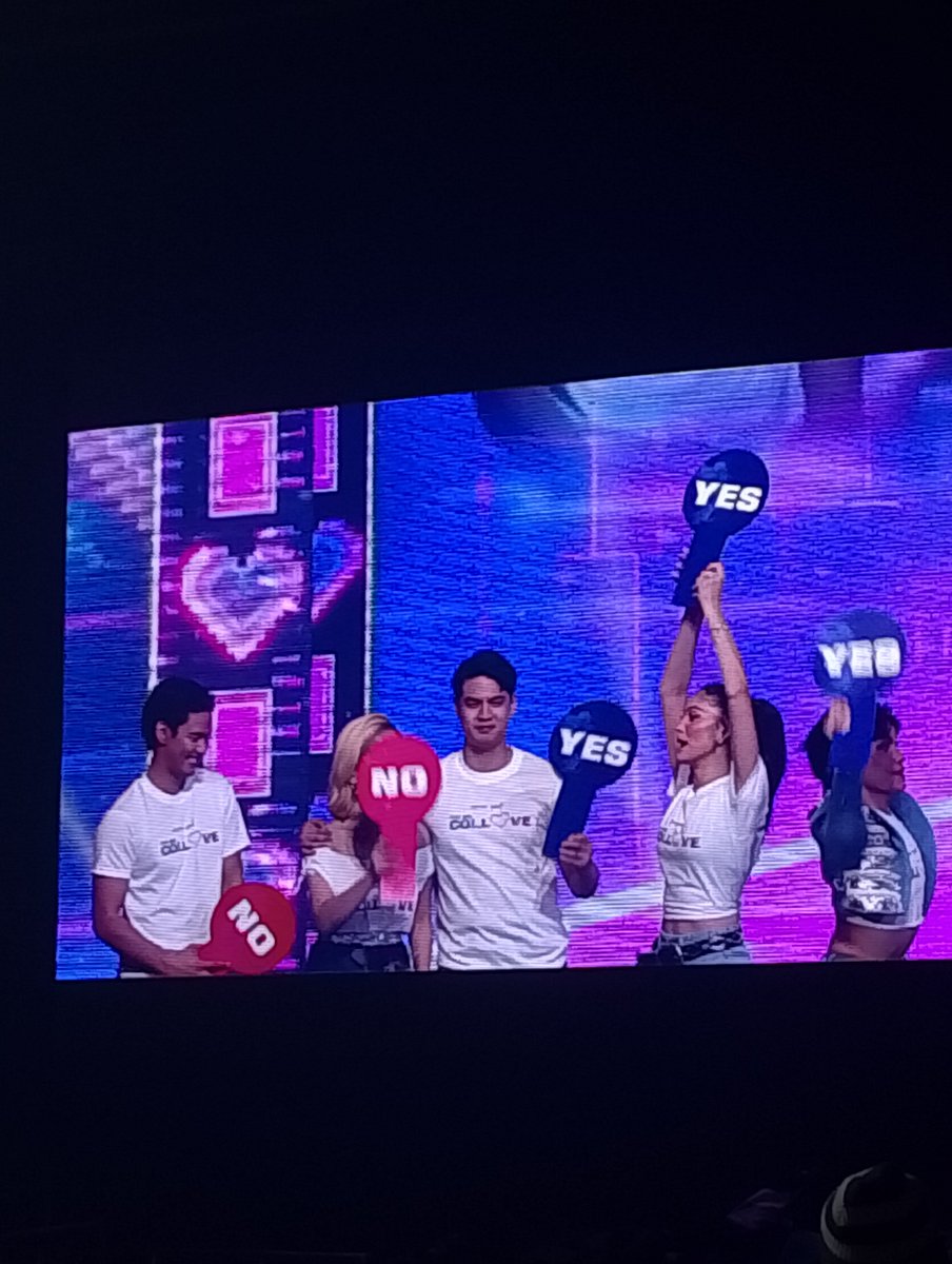 KirMilioOFC's tweet photo. Ang saya ng game na ‘to kasi magkakasama ang lahat ng housemates sa stage at ito na rin ang huling pasilip sa kanila bago matapos. And because my phone cam sucks, sa LED screen na lang din ako nagpic. I could tell on their face that they really enjoyed performing.

#BigCollove https://t.co/LW2SJ6xIHF