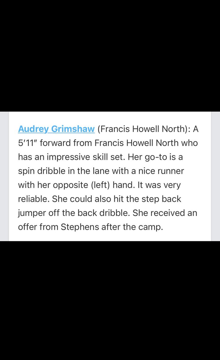 Big thank you to <a href="/earlaustinjr/">Earl Austin Jr.</a> at Prep Girls Hoops for the kind evaluation! Truly appreciate you taking the time to watch yesterday and share your thoughts. 🙌🏀 <a href="/PGHMissouri/">Prep Girls Hoops Missouri</a> <a href="/MissouriPhenom/">Phenom Basketball</a> <a href="/FHN_GirlsBBall/">FHN Lady Knights Basketball</a>