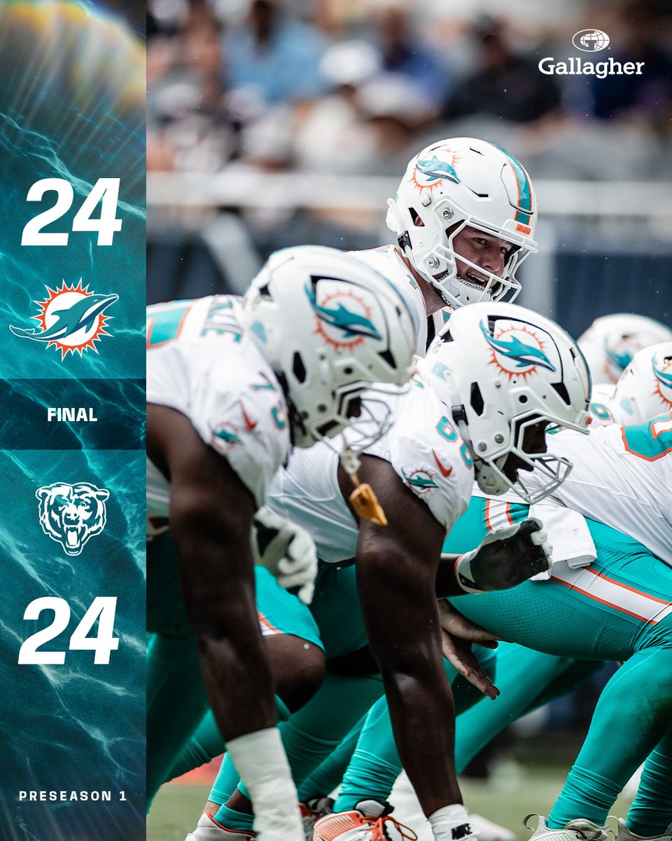 MiamiDolphins's tweet image. This one ends in a tie