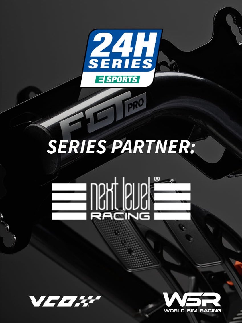 We are excited to announce <a href="/nextlvlracing/">Next Level Racing</a> as an official Series Partner for the 24H Series Esports! 

Next Level Racing is a global leader in simulation racing hardware. Check them out - link in bio

<a href="/vcoesports/">VCO 🕹🏎</a> 
<a href="/24HSERIES/">24H SERIES</a> 

#24HSeriesEsports #24HSeries #NextLevelRacing #iracing