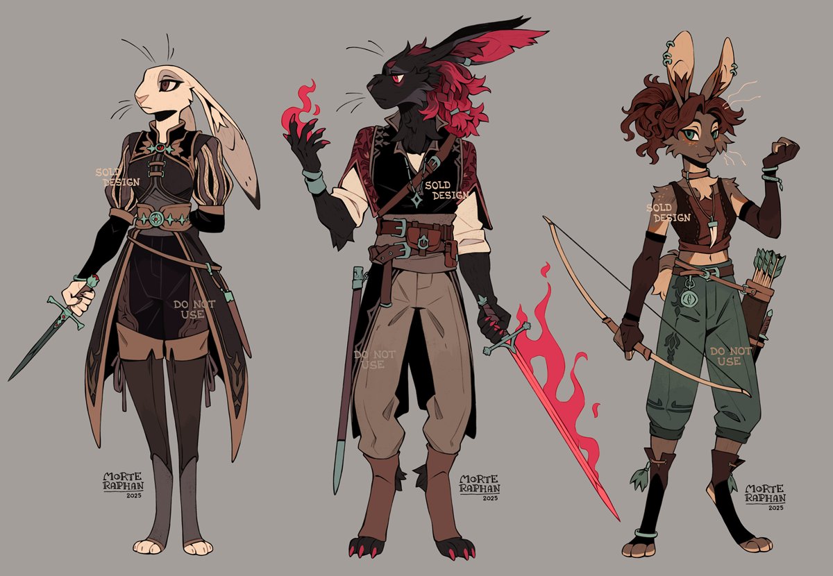 morteraphan's tweet image. Early access designs from my latest pack! 🐇