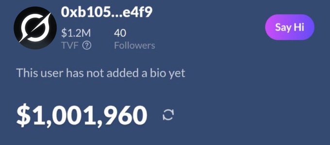 محفظة غروك تظهر 1,001,960 دولارًا