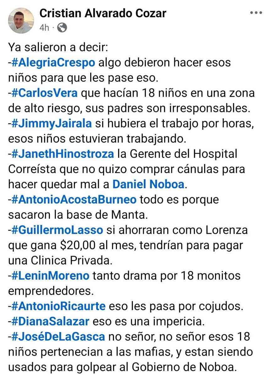 - Octubre de 2024, en el hospital Monte Sinaí murieron 27 neonatos. Por reutitizar de jeringuillas. VEINTE Y SIETE NIÑOS.
- Agosto de 2025, en el hospital Universitario murieron 18 neonatos. Por reutilizar cánulas. DIEZ Y OCHO NIÑOS.

Seguro diran que la culpa es de los niños 👇